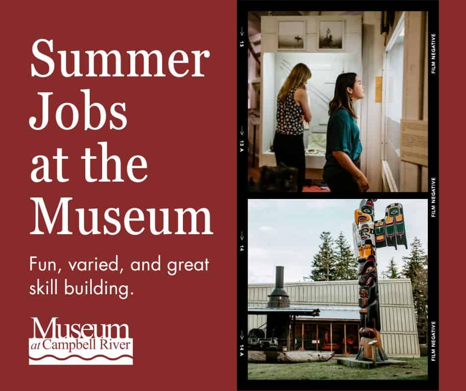 Job posting for Visitor Services assistant at the Museum at Campbell River